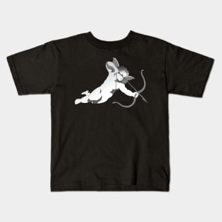 Cupid/Eros the god of love - Streetstyle Popart, Black and White Kids T-Shirt